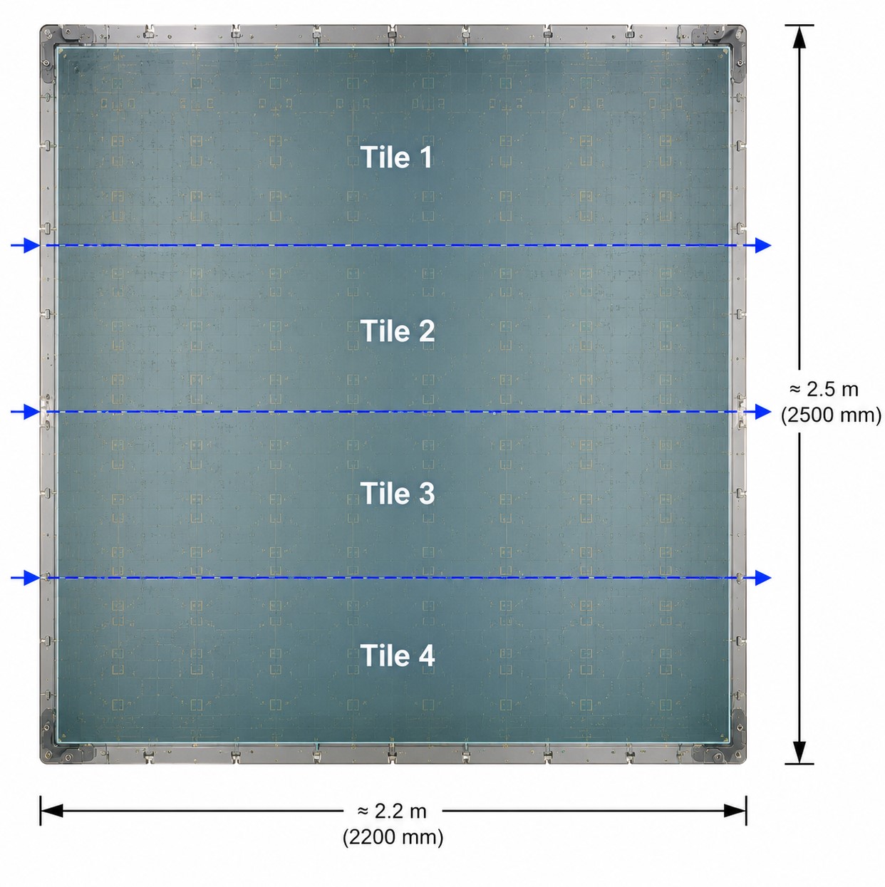 Digital Lithography Technology Tiled Panel Digital Lithography Technology Tiled Panel