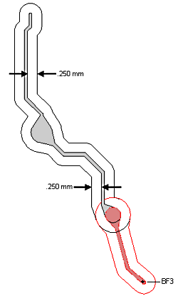 expansion distance of 0.250 mm