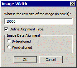 enter the width of the image for RAW bitmaps