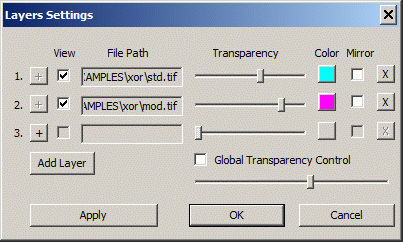 the VLBV Layer Dialog