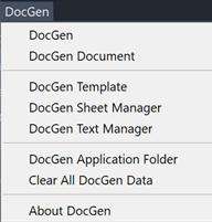 DocGen Menu