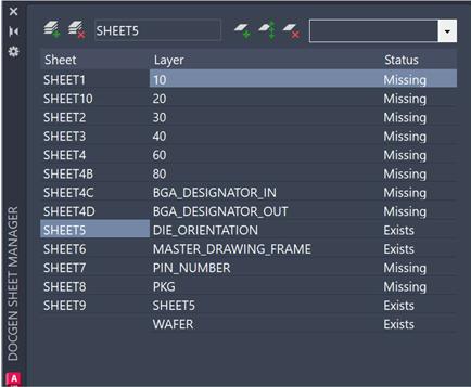 Sheet Layer Sets 