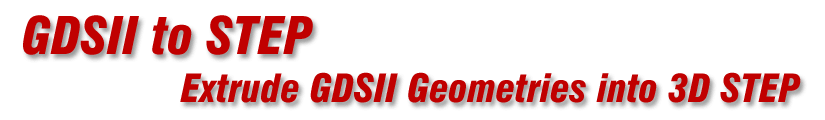 GDSII to STEP Web Page Header