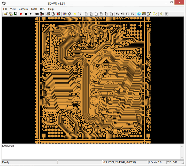 3DVU displaying the ASCII file
