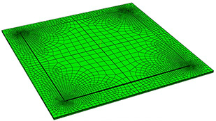 image of a meshed substrate