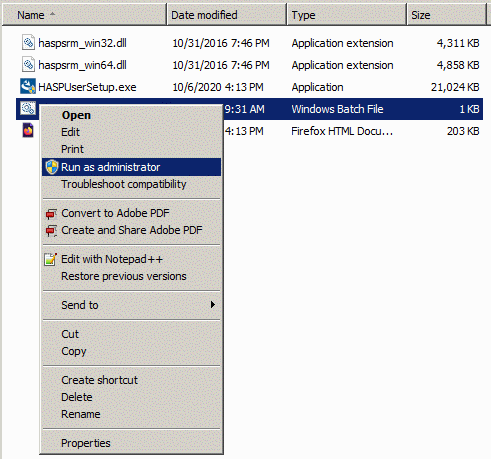 right click on install.bat and select 'Run as Administrator'